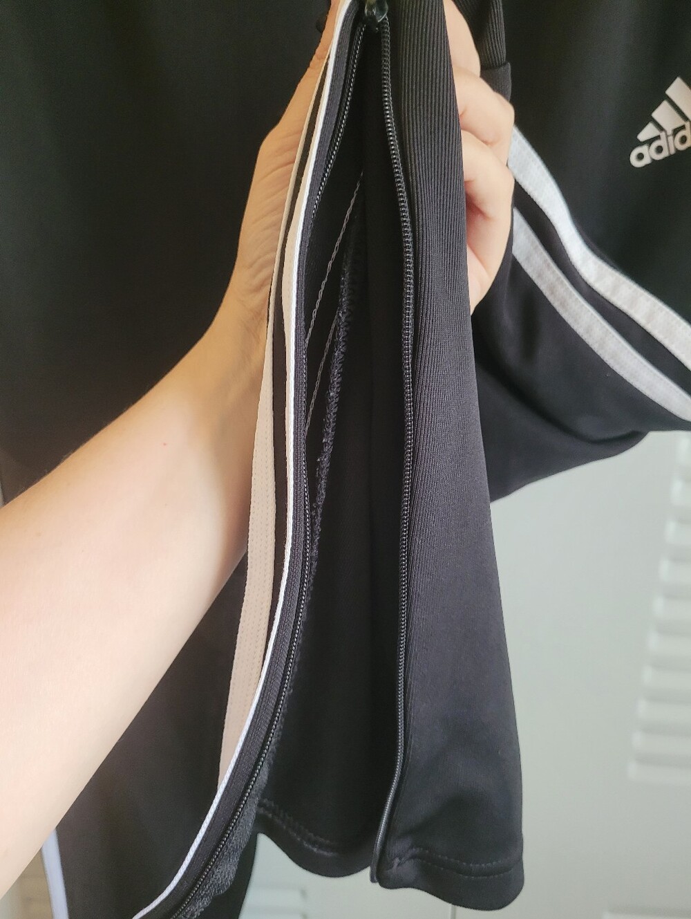 adidas Black Joggers with White Side Stripes - Picture 4 of 9